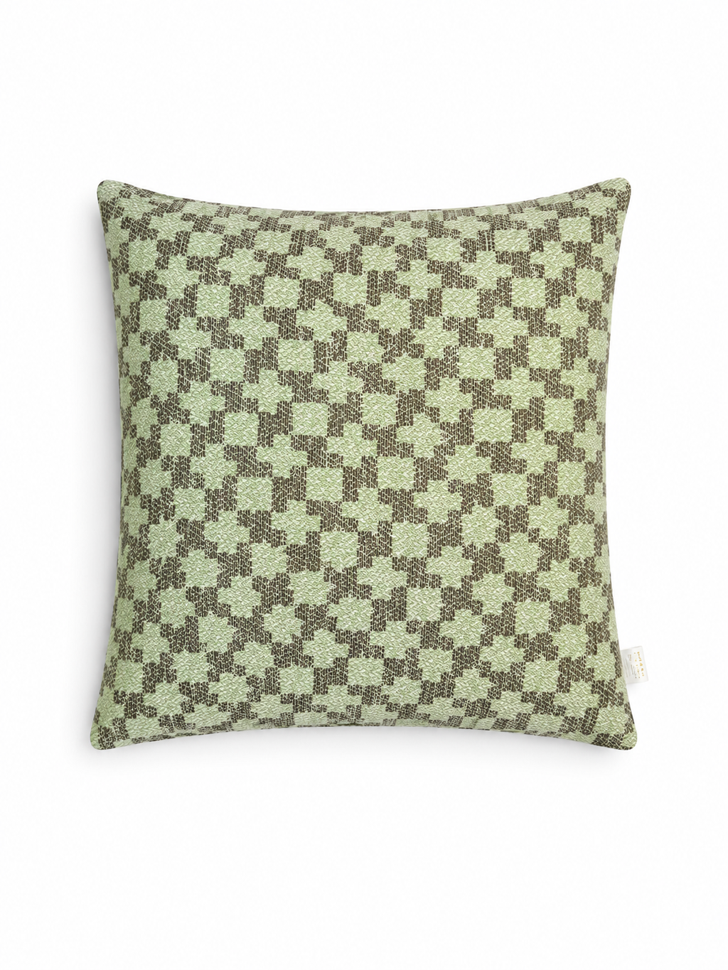 Indoor/outdoor complete cushion - 45 x 45 - Pattern with green, orange colors - Australian made