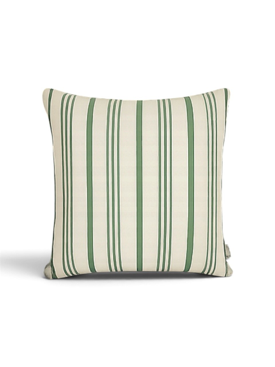 Indoor/Outdoor complete cushion - 45 x 45 - Blue/Grey/Green and White Stripes - Solution Dyed Acrylic - Fade Resistant - Australian made