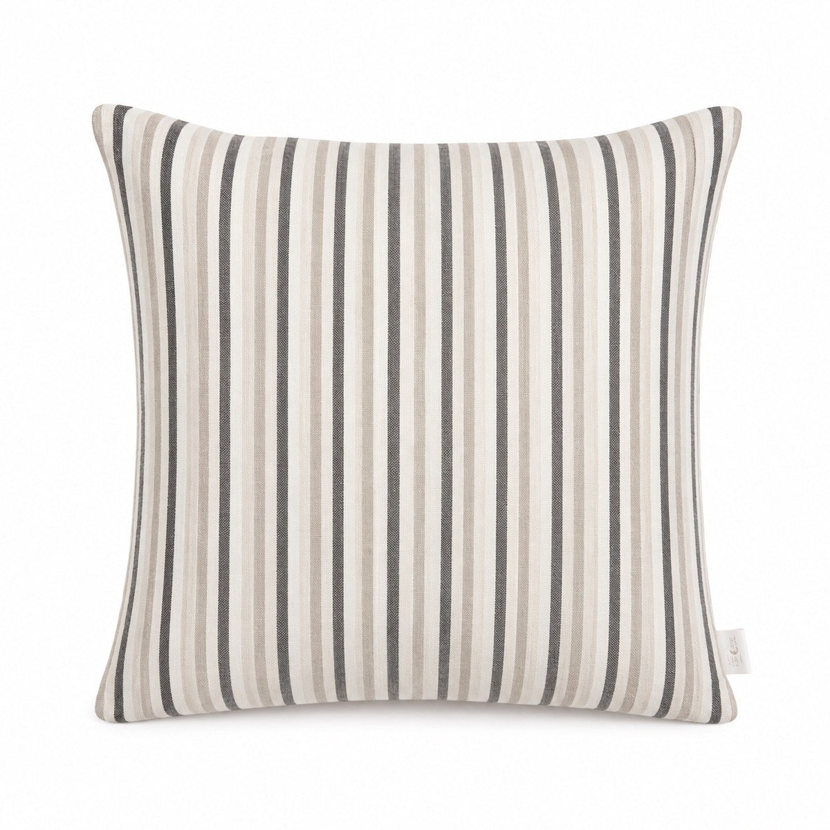 Indoor/Outdoor complete cushion - 45 x 45 - Blue/Grey/Green and White Stripes - Solution Dyed Acrylic - Fade Resistant - Australian made