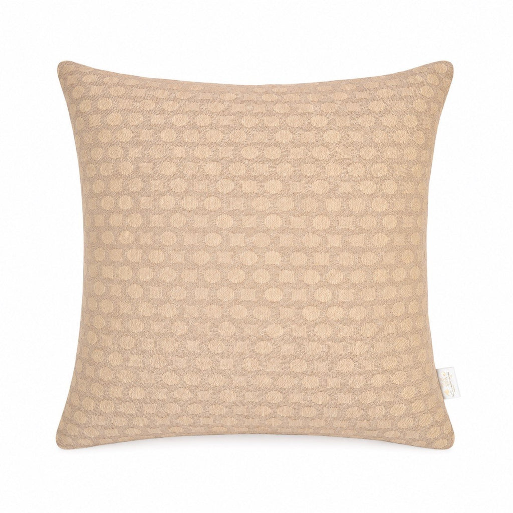 Indoor/Outdoor complete cushion - 45 x 45 - Pattern with cream and brown colors - Australian made