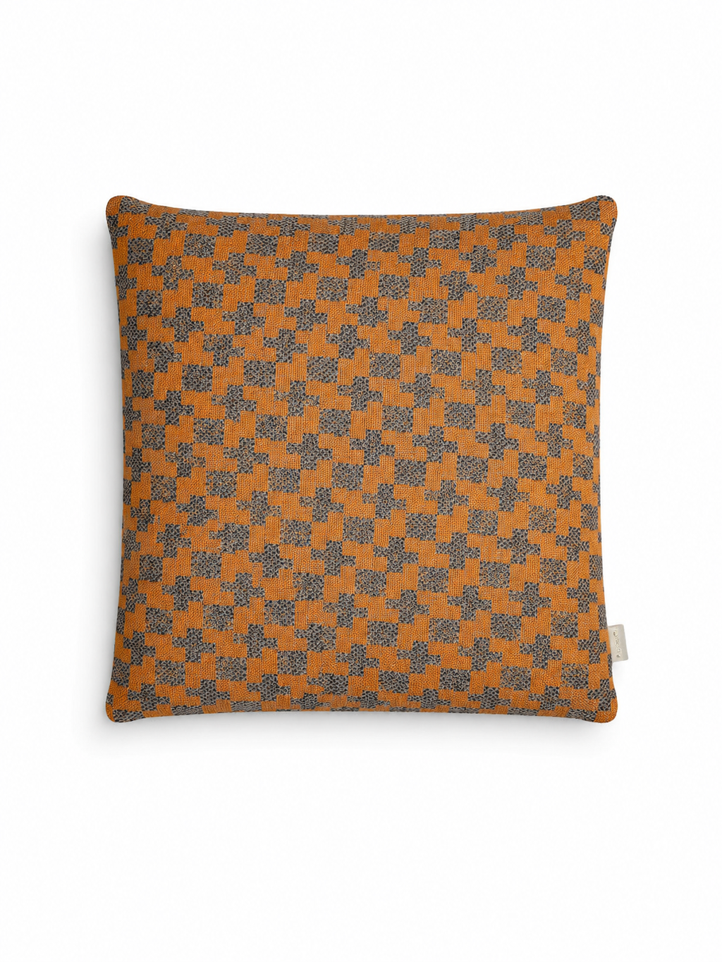 Indoor/outdoor complete cushion - 45 x 45 - Pattern with green, orange colors - Australian made