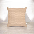 Indoor/Outdoor complete cushion - 45 x 45 - Pattern with cream and brown colors - Australian made