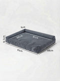 Dog bed - Indoor rectangle dog bed with L shape wall - 91 x 68 - Removable crushed foam insert - Australian made